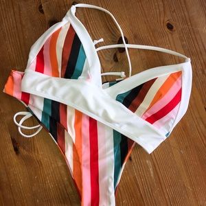 Zaful Striped Bathing Suit!